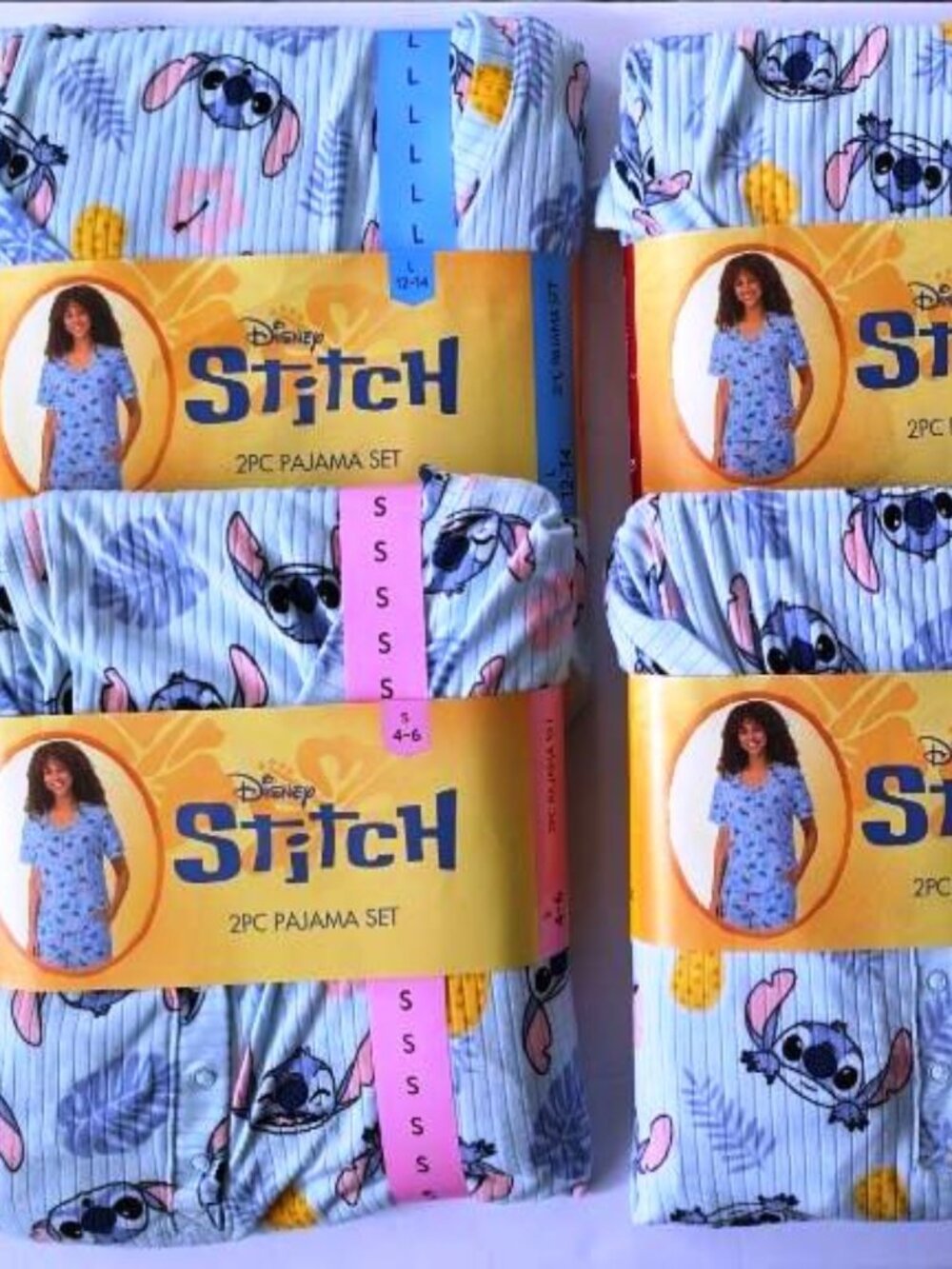 Disney Stitch 2 Piece Pajama Set, Sizes S, M , L & XL - New
